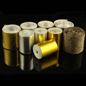 China Silica Basalt Fabric Fiberglass Titanium Lava Thermal Insulation Wrap Tape Fire Shield factory