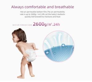 China Strong water absorption Baby diaper/pull up pants factory