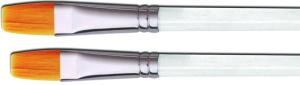 China Transparent Acrylic Handle Artist Loft Paint Brushes , 2 Inch Oil Painting Brushes For Fine Detail factory