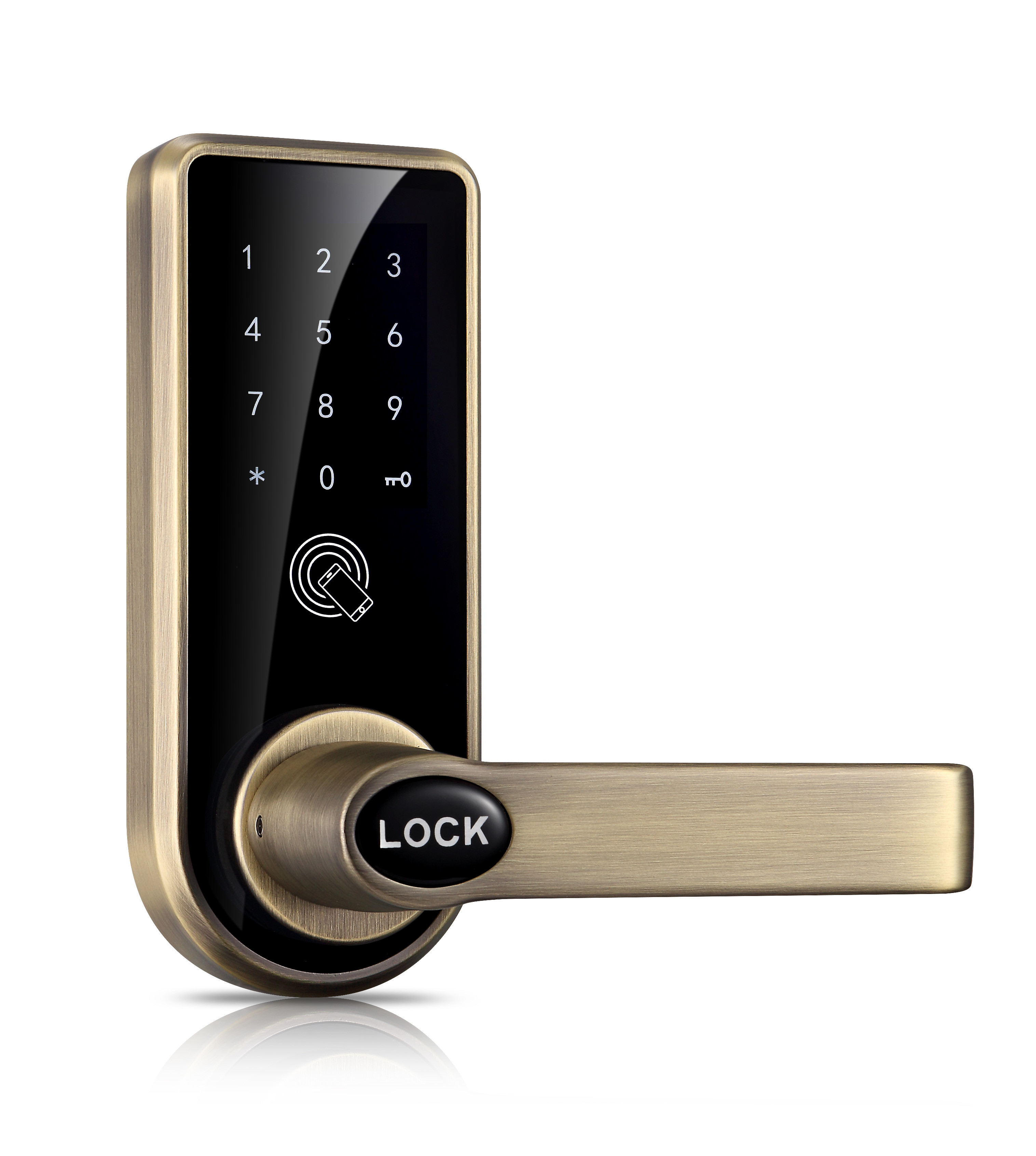 Zinc Alloy App Bluetooth Door Lock For Home Residential 168mm * 68mm