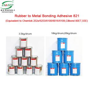 China 821 Rubber To Metal Bonding Glue Alternative For Chemlok 252x Cilbond 80ET 55E factory