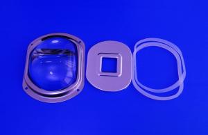 China LED street light Lens , Borosilicate Glass Led Optical Lens For Park Lighting factory