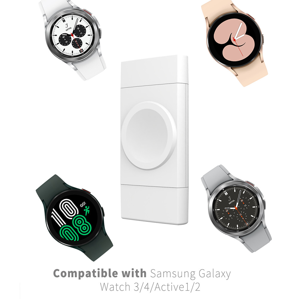1A Output Current Mini Size Wireless Watch Charger with Dual Interface USB-A and USB-C