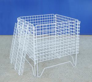 China Zinc Coated Industrial Wire Container Light Duty Structure Anti Rust factory