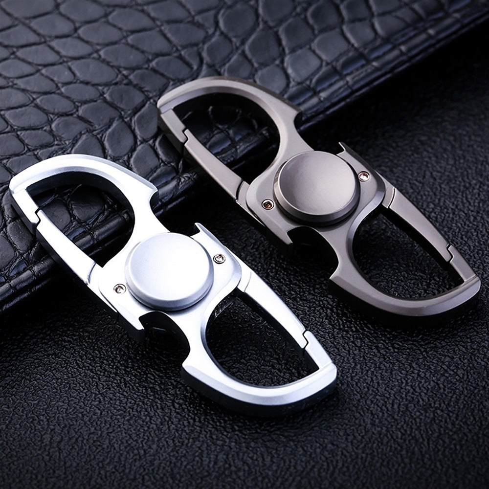 EDC Keychain Finger Toy Unisex Alloy Fingertip Gyroscope for Children's Decompression