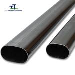 Professional Carports Flat Oval Steel Tubing 0.5-10mm Thickness ISO Certificatio