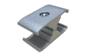 China 8 Shape Aluminum Tube Connector 28mm Dia Silvery Color For 1.2MM / 1.7MM Pipe factory