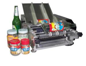 China Plastic Bottle Labeling Machine , Semi Auto Pneumatic Sticker Applicator Machine factory