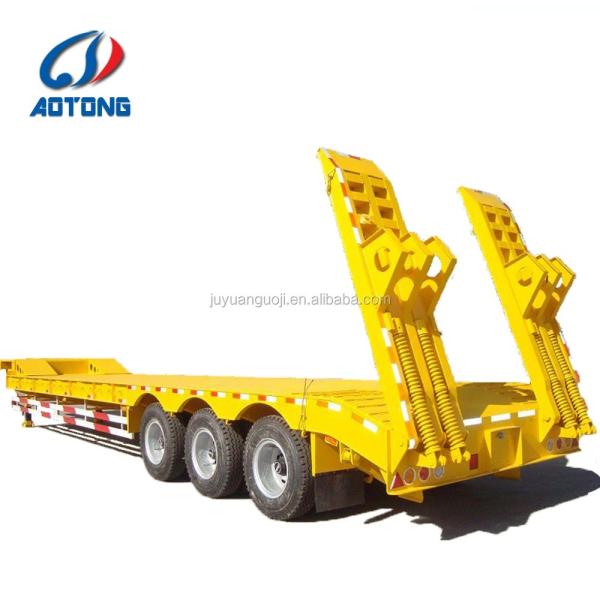 13000x3000x1650 4 Axle Low Bed Trailer 100 Ton ' Choice from Heavy Duty Trailer