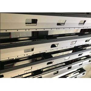 Black Anodized Aluminium Extrusion Profiles Electric Piano Action Rail CNC