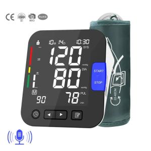 China Automatic Arm Voice Digital Bp Check Machine Medical Blood Pressure Bp Monitor factory