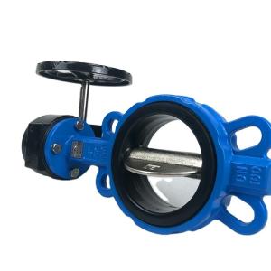 China 3&quot; 4&quot; 5&quot; Soft Seal Butterfly Valve Through DN40-DN300 Handle Type Manual factory