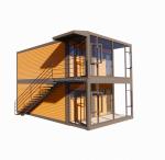 50/75/100mm Wave Sandwich Panel Expandable Foldable Container House with