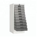 Stainless Steel Anti Collision 400mm Wide Drawer Filing Cabinet