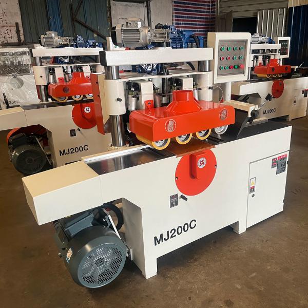 Fully Automatic Short Material Conveyor Belt Multi-Blade Saw for Woodworking
