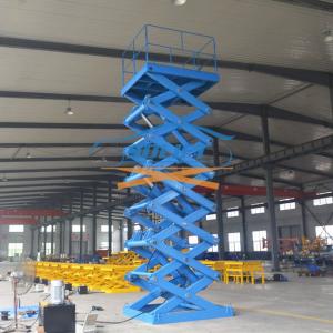 China Hydraulic Scissor Car Lift 2 - 10M Lifting Height Manual / PLC / Remote Control factory