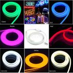 IP68 Waterproof Neon Flex Led RGB , Outdoor Round / Flat Color Changing Neon