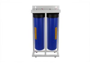 China Floor mount 20'' big blue whole house water filter housings 1'' port with double sump factory