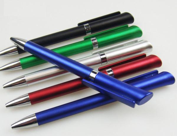 metallic finish twist plastic ballpen, metalic color promo gift logo brand ball
