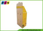 Multifunctional Shelf POP Cardboard Floor Displays Fixture With Metal Pegs On