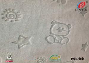 China Grey Smooth Velvet Minky Plush Fabric Soft Velboa Twinkling Star Brushed factory