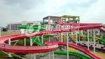 Stainless Steel Fastener FRP Spiral Water Slides For Giant Outdoor Water Park