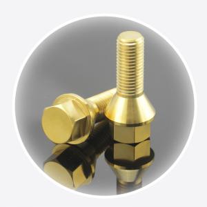 China Gold Titanium Wheel Bolts Shank 26mm For BMW F/G Chassis &amp; Mini factory