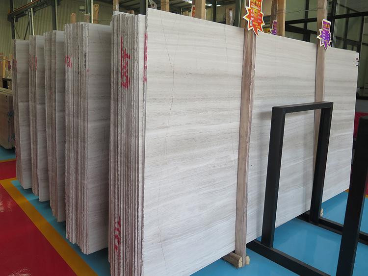 Italy White Wood Marble Slabs For Bathroom And Kitchen Floor Tiles Decor