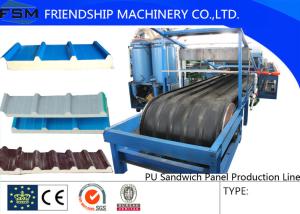 China JF100 Type PU Sandwich Panel Production Line For 30-200mm factory