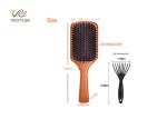 Oval Shape Wooden Handle 3 Inch Paddle Brush For Curly Hair