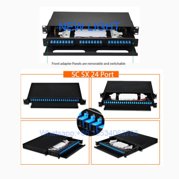 China Rack Mount Multimode Fiber Optic Patch Panel factory