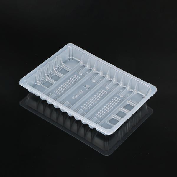 Supermarket Rectangle Roast Chicken Pork Meat Packaging Tray PP Disposable