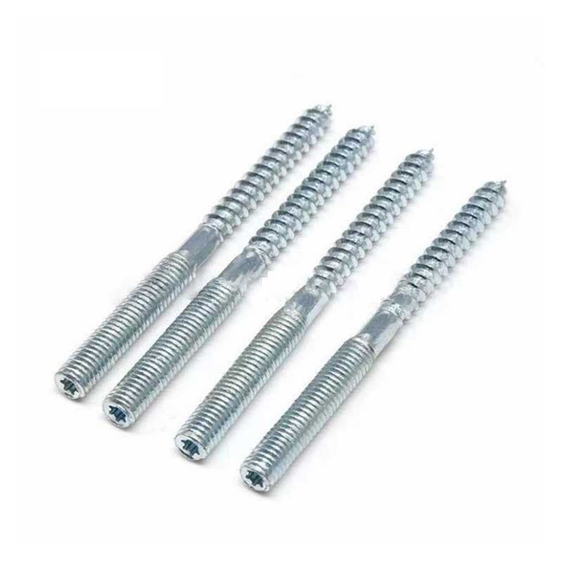 DIN Standard 304 Photovoltaic Hanger Wood Screws with Double-Head Pointed Design