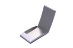 Metal/PU Business Card Holder With Snap Closure Professional And Elegant Design