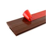 Brown TPE Door Draft Stopper for Under Door Bottom Seal Strip Home Weather