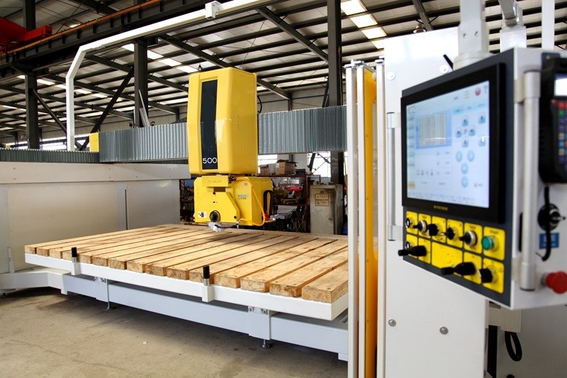 Granite CNC Stone Cutting 5 Axis Bridge Saw Machine