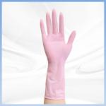 Soft Pink Synthetic Nitrile Garden Work Gloves 6mil 7mil 8mil