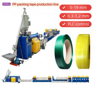 PLC Controllable PP Strapping Band Making Machine With 38CrMoALA Screw