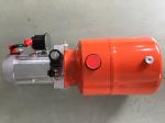 Orange 6L Steel Tank DC Compact Hydraulic Power Unit for Dump Trailer