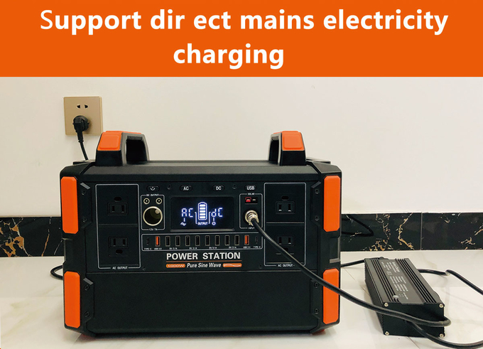 Portable 1200WH Lithium Solar Generator Customized AC 110V/230V Power Station With MPPT Controller For Outdoor Camping Hiking