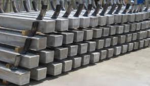China Al-Zn-In Alloy Anodes For Pilling / Piers / Offshore Platform factory