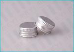 20mm Silver Aluminum Cosmetic Screw Top Caps And Closures With Spill Prevention
