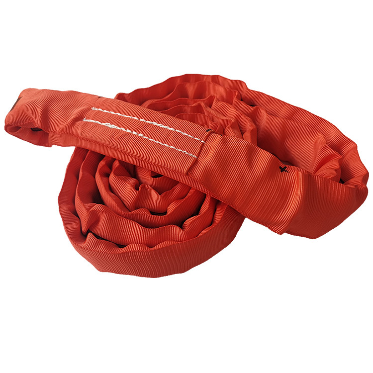 Foldable Safety Polyester Endless Round Sling EN 1492-2 5000kg Red Endless Sling