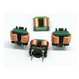 High Power Flat Wire Common Mode Inductor Plug-In Inductance Horizontal
