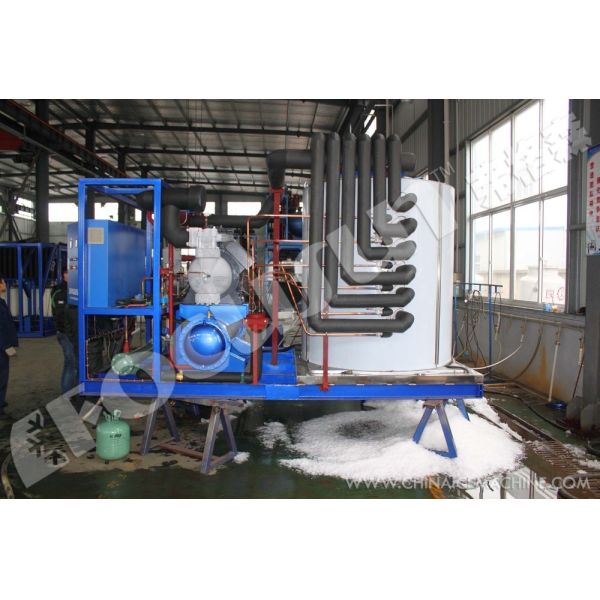 Motor-driven 10 ton FIB-WHB Brine Cooling Block Ice Machine for Water-Cooling System