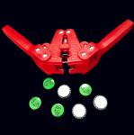 Hand Held Crown Seal Bottle Capper , Rigid Plastic Bottle Cap Twin Lever Capper