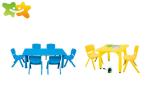 Adjustable Kindergarten Desk And Chair High Safety Small Volume Height