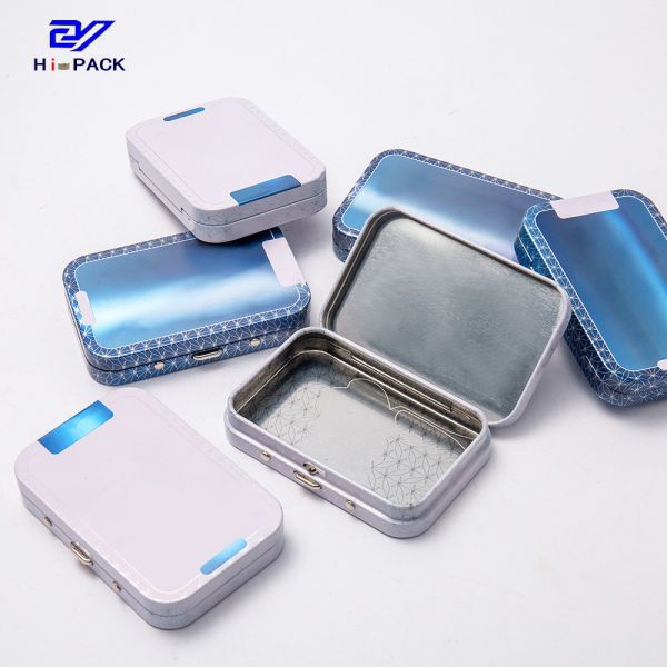 China Childproof Rectangular Tin Box Custom Weed Packaging With Logo factory