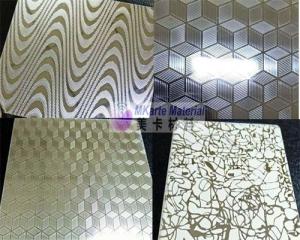 China Embossed Personalized Laminated Steel Plates For Plastic Card Laminator Use factory