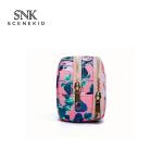 Vintage Floral Printed Zipper Waterproof Travel Wash Bag